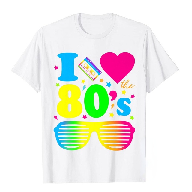 Camiseta Básica Eu Amo os Anos 80