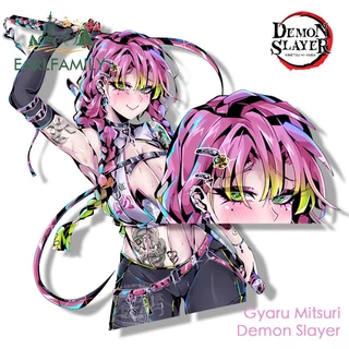EARLFAMILY 13cm Gótico Kanroji Mitsuri Fanart Adesivo De Carro Oclusão Zero Ar Condicionado Pára-Brisa Decalque Adequado Para Qualquer Superfície Plana E Lisa Limpa