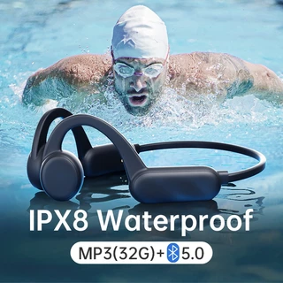 Fone de ouvido sem fio X18 Pro Natação Condução óssea Bluetooth IPX8 fone de ouvido à prova d'água com 32G RAM Mp3 Microfone de música