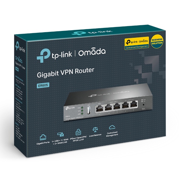 Roteador Banda Larga TP-LINK TL-R605 Gigabit Multi-WAN VPN