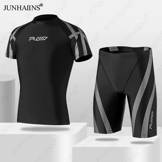 SYSPORTS (COD) Men's Sleeveless swimsuit Short Fato De Banho Guarda Pele Seca Rápida Para Mergulho , Surf , Praia
