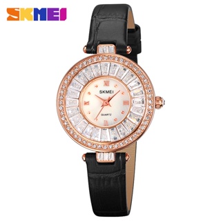 SKMEI Ladies Quartz Watch Rhinestone Decoração Feminina Elegante Temperamento À Prova D