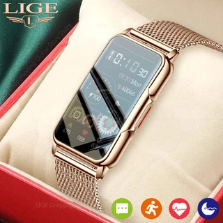 LIGE Relógio Inteligente Feminino Vida Impermeável Lembrete De Chamada Controle De Música Pedômetro Display De Calorie De Moda Para Mulher Smartwatch