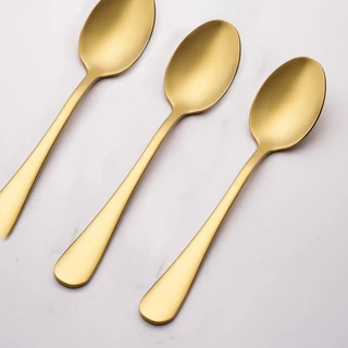 6 Unidades Colher De Café De Aço Inoxidável Sobremesa Colher De Leite