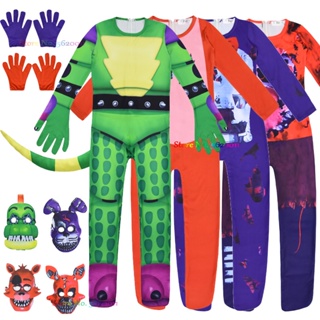 Kid's Shadow Glitchtrap FNAF Cosplay Costumes Halloween Jumpsuit