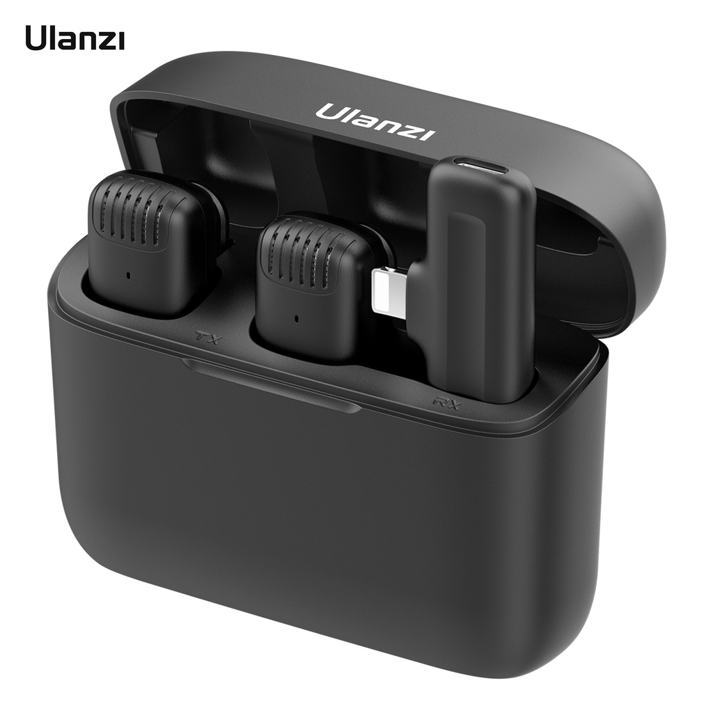 Ulanzi J12 Sistema De Microfone De Lapela Sem Fio Gravação De Áudio E Vídeo Mini Para Telefones Android Vlog Transmissão Ao Vivo