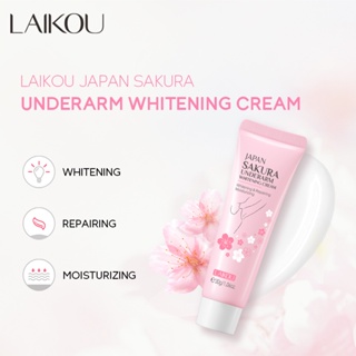 LAIKOU Japão Sakura Creme Branqueador Para As Axilas Remover Melanina Reparador Hidratante 30g