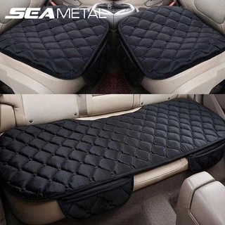 SEAMETAL Capa De Assento De Carro Universal Plush Antiderrapante Conjunto De Almofadas Protetor De Cadeira Com Bolso De