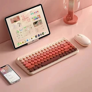 2023 Novo ! BOW tablet Teclado Portátil Sem Fio Bluetooth 5.0/3.0 + 2.4g USB E mouse set dual-mode plug and play Silencioso Para Janelas De Telefones Celulares