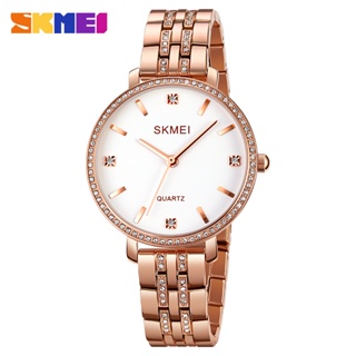 SKMEI Ladies Quartz Watch Rhinestone Decoração Feminina Elegante Temperamento À Prova D