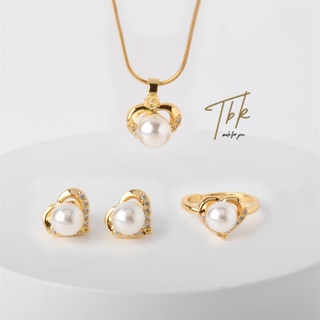 [TBK 18k Gold Cubic Zirconia Pendant Necklace Acessórios Para Mulheres 1151st