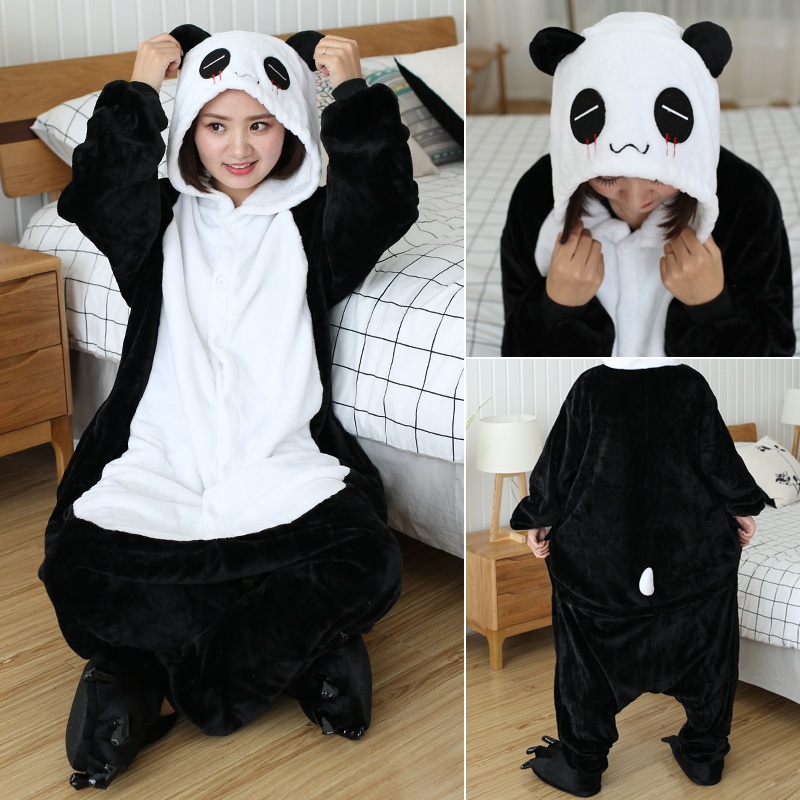 Kigurumi Stitch Animal Pijamas Adultos Girafa Pikachu Panda Frog