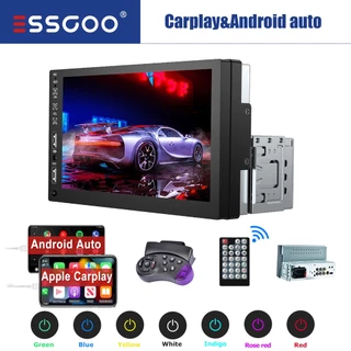 Essgoo carplay Reprodutor De Carro Bluetooth De 7 Polegadas mp5 Rádio Estéreo Para Tela Sensível Ao Toque Universal Car Multimedia Player Rear View Camera link Espelho