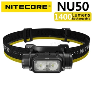 Farol NITECORE NU50 1400 Lúmen Com Bateria Integrada De 4000 mA E Suporte De Carregamento USB
