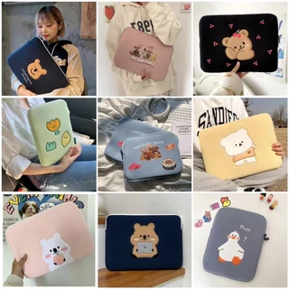 Bolsa Para Laptop Estilo Coreano Bordado Criativa De Proteção Computador 10 11 13 14 15 15,6 Polegadas