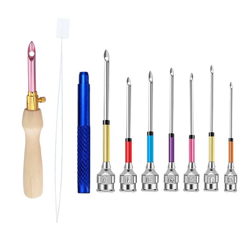 Um conjunto de Agulhas de Punção de Costura, Bordado Poking Cross Stitch Tools Tricô Agulhas Arte Handmaking Agulhas de Costura