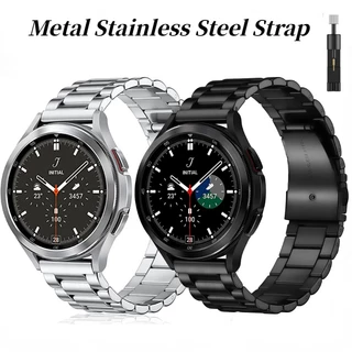 Pulseira De Metal 20mm 22mm Para Samsung Galaxy watch 4 Clássico 46mm/42mm Relógio 5/4 44mm/40mm 5 Pro/Huawei
