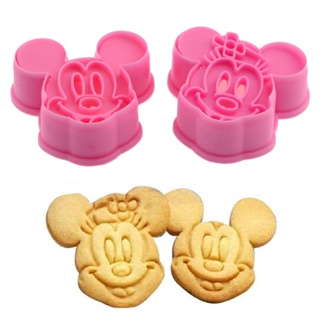 Mickey Minnie Shape Cookie Cutter Conjunto De Moldes Cutters Para Assar Stamp ,