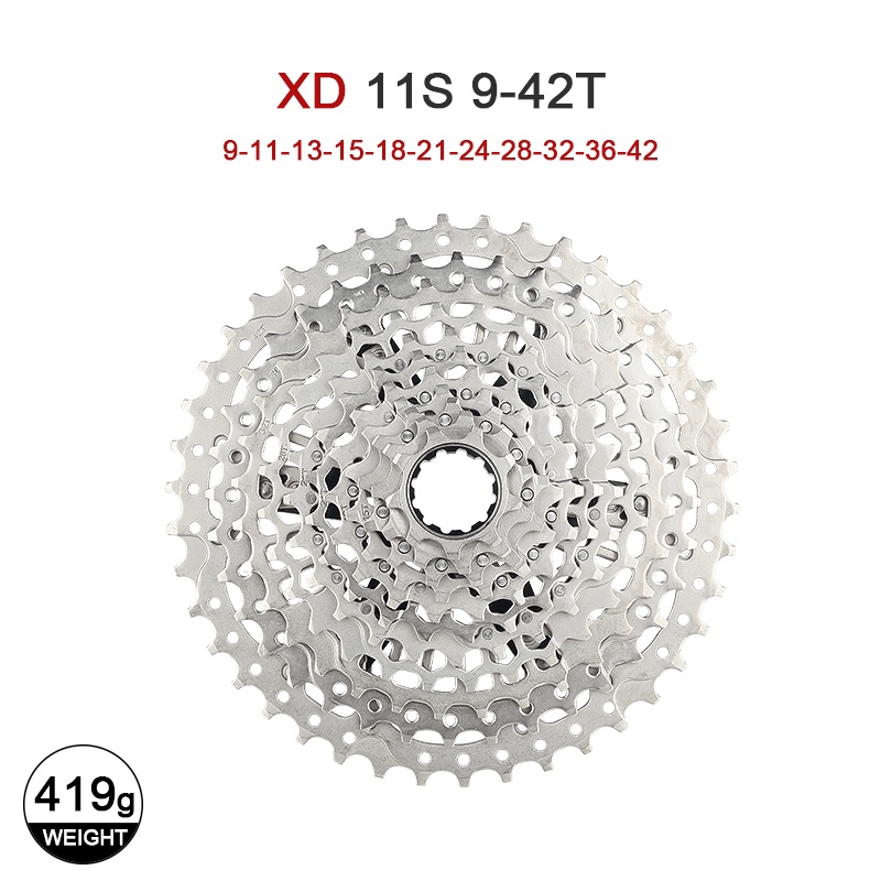 ケイデンス Cassete Mtb 12v 9/52 Sunshine Para Xd Cnc Rainbow Xx1 395gr