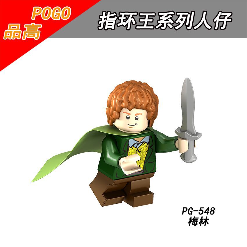 O Senhor Dos Anéis Série Hobbits Frodo Baggins Minifigures Building ...