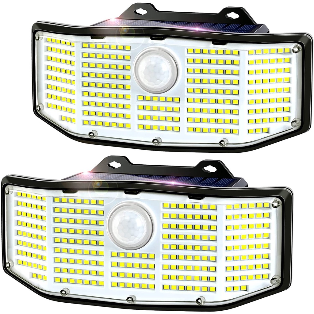 Luz Solar De Parede 10000W 252 Contas Jardim Pátio Decoração Garagem Iluminação Escada Luzes LED