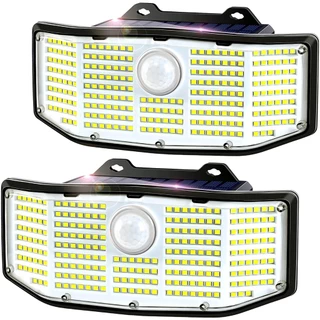 Luz Solar De Parede 10000W 252 Contas Jardim Pátio Decoração Garagem Iluminação Escada Luzes LED