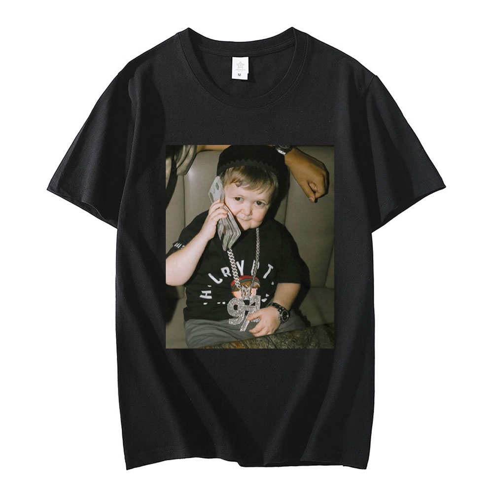 Hasbulla Fighting Meme T-Shirt Mini Khabib Blogger Camisetas Gráficas Homens Mulheres Camiseta De Alta Qualidade Unisexo Streetwear