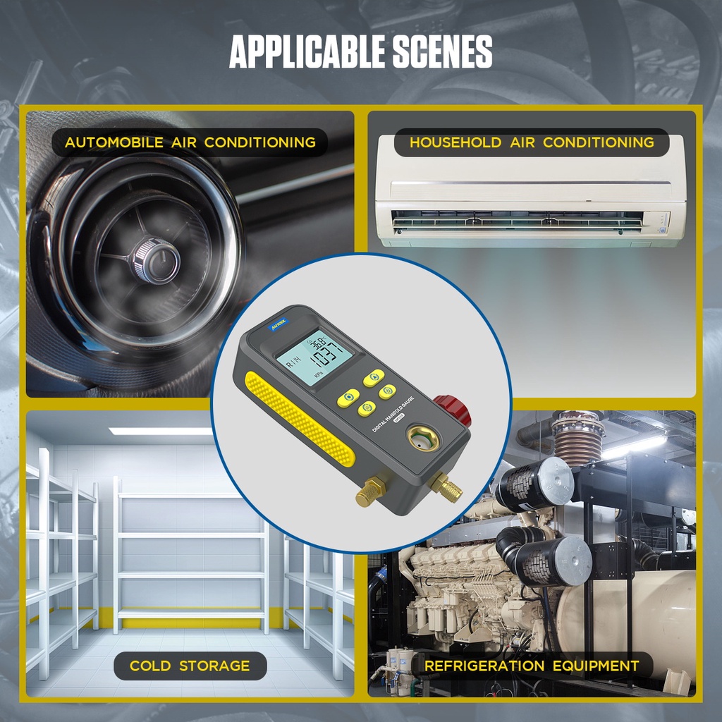AUTOOL LM110 Medidor Digital De Ar Condicionado De Vazamento De ...