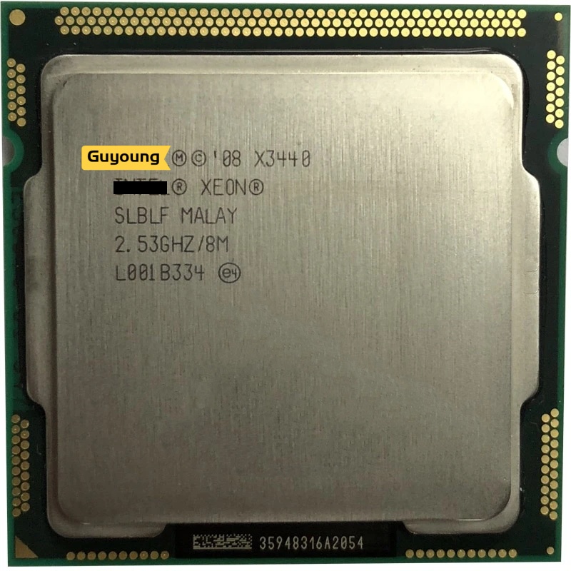 YZX Xeon X3440 Processador Quad Core 2,53ghz LGA 1156 8M Cache 95W CPU De Mesa