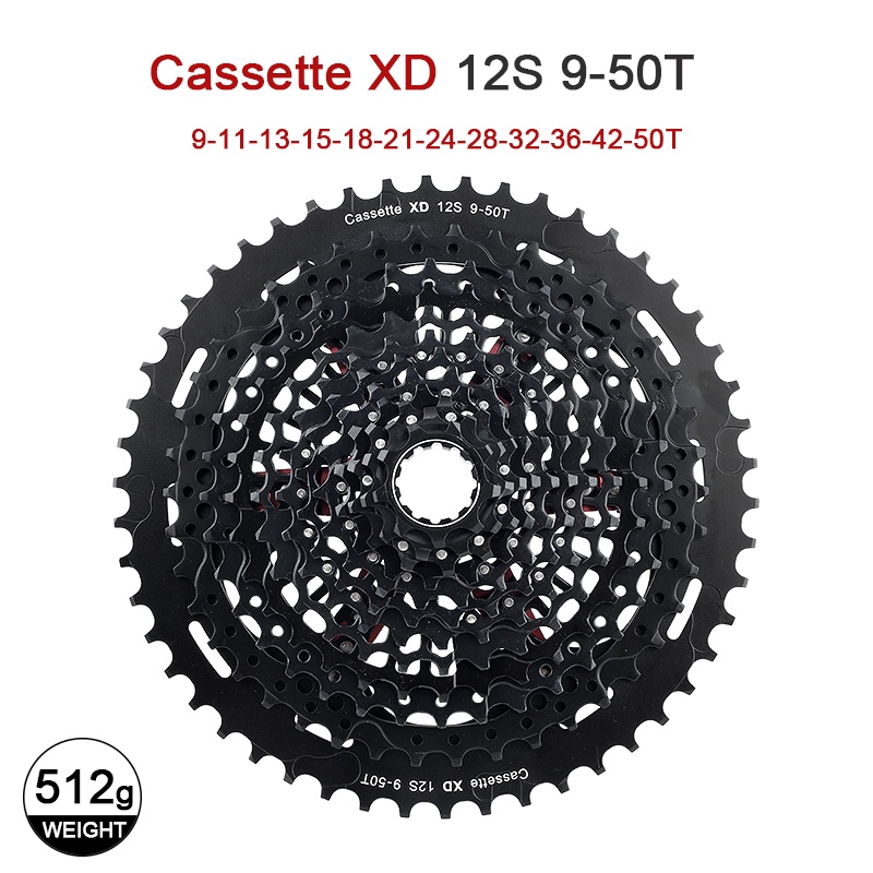 Sunshine XD Cassete 11S/12S Volante CNC MTB 10-50T 52T Roda