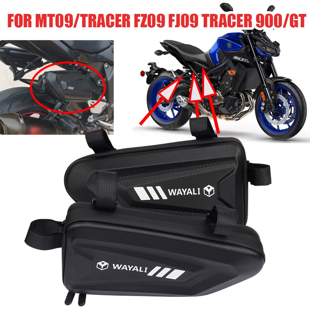 Para Yamaha MT-09 MT09 FZ FZ09 FJ09 Traçador 900 GT 9 900GT Acessórios Motocicletas Sacos Laterais De Carenagem Triangulares De Armazenamento
