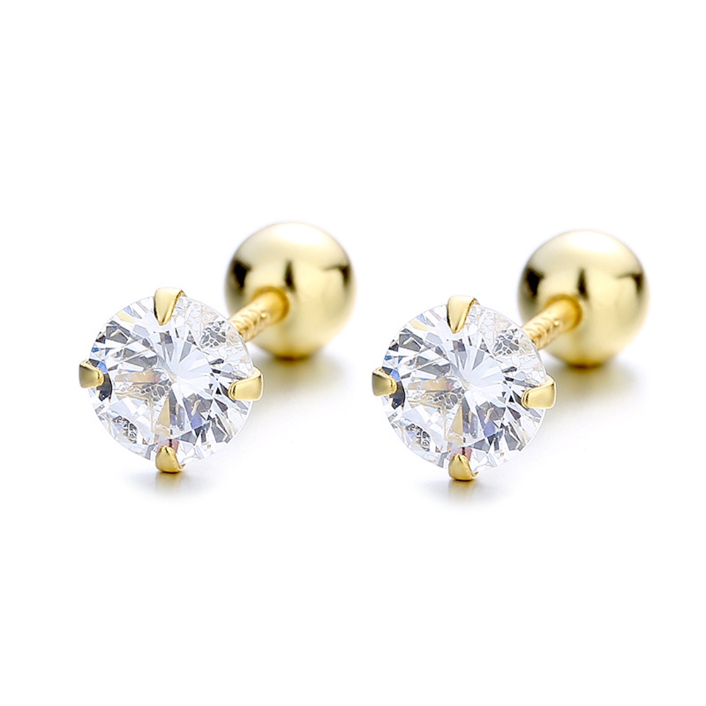 Brincos De 4 Garras moissanite S925