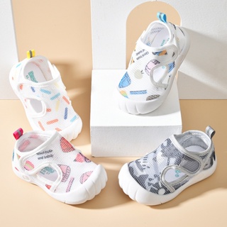 Sapatos De Malha De Ar Respirável Para Bebês Baby Kids Cartoon Boy Shoes Soft Sloe Girl Toddler First Walkers