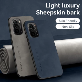 Capa poco F3 C40/F4/F5/M3 Pro 5G/M4/X4 Para Telefone Sheepskin Leather Silicone Macio Proteção Total Das Lentes À Prova De Choque