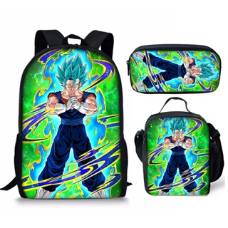 Dragon ball z mochila para meninos e meninas, saco de escola colorido,  capacidade, impermeável, desenhos animados, anime