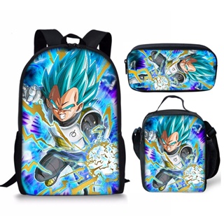 Dragon ball z mochila para meninos e meninas, saco de escola colorido,  capacidade, impermeável, desenhos animados, anime