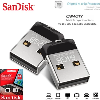 Cruzer Fit Mini De Alta Qualidade 16GB 32GB 64GB 128GB 256GB 512GB Unidade Flash USB 2.0 Pandrive U Disco
