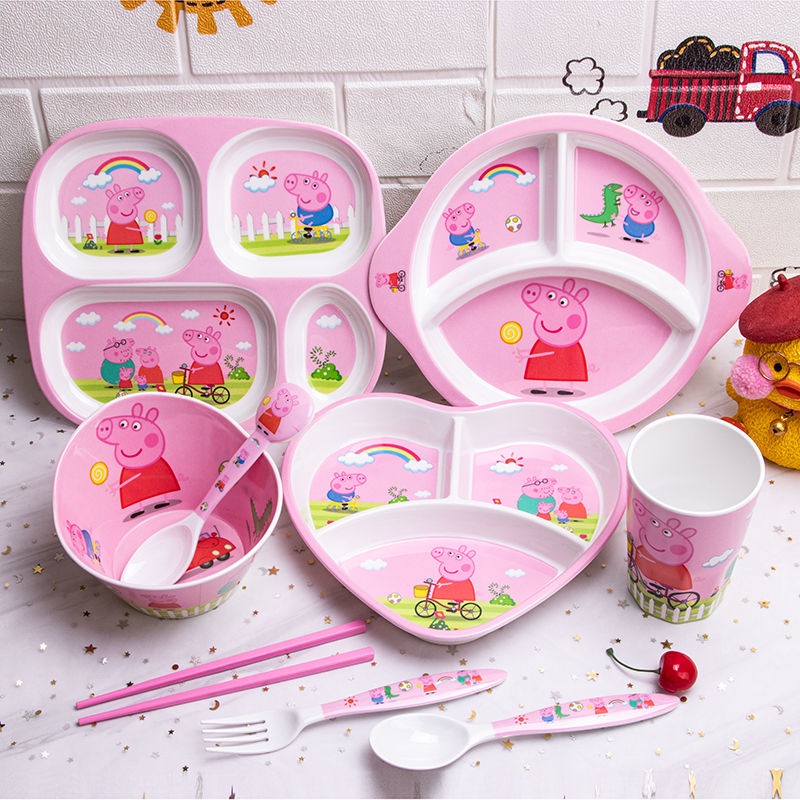 Peppa Pig Children's table ware set, bowl complementar, plate division ...