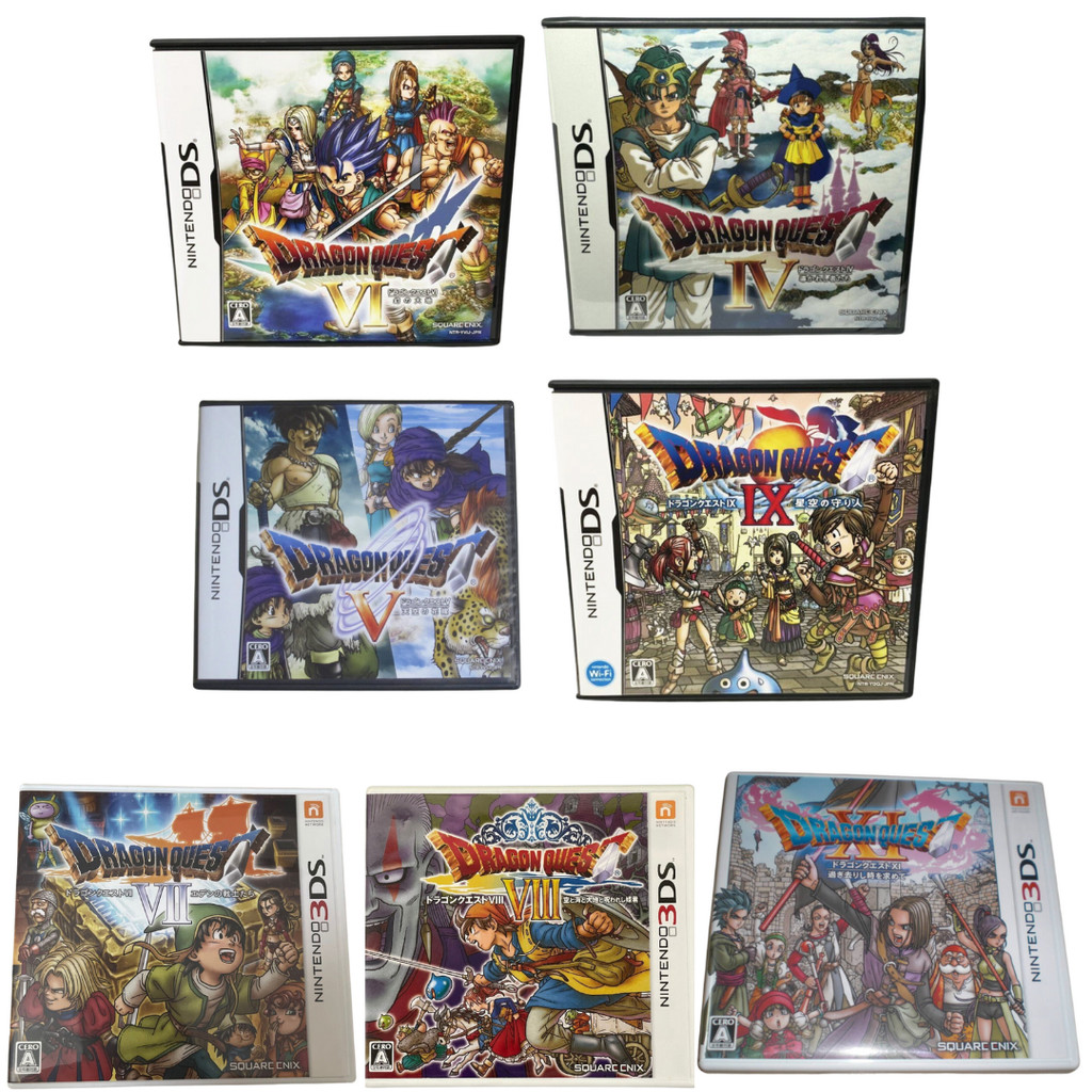 DS 3DS ドラゴンクエスト 4 5 6 7 8 11 ソフトセット Used Nintendo DS Dragon Quest 4 5 6 9 & 3DS 7 8 11 7Games Set DQ