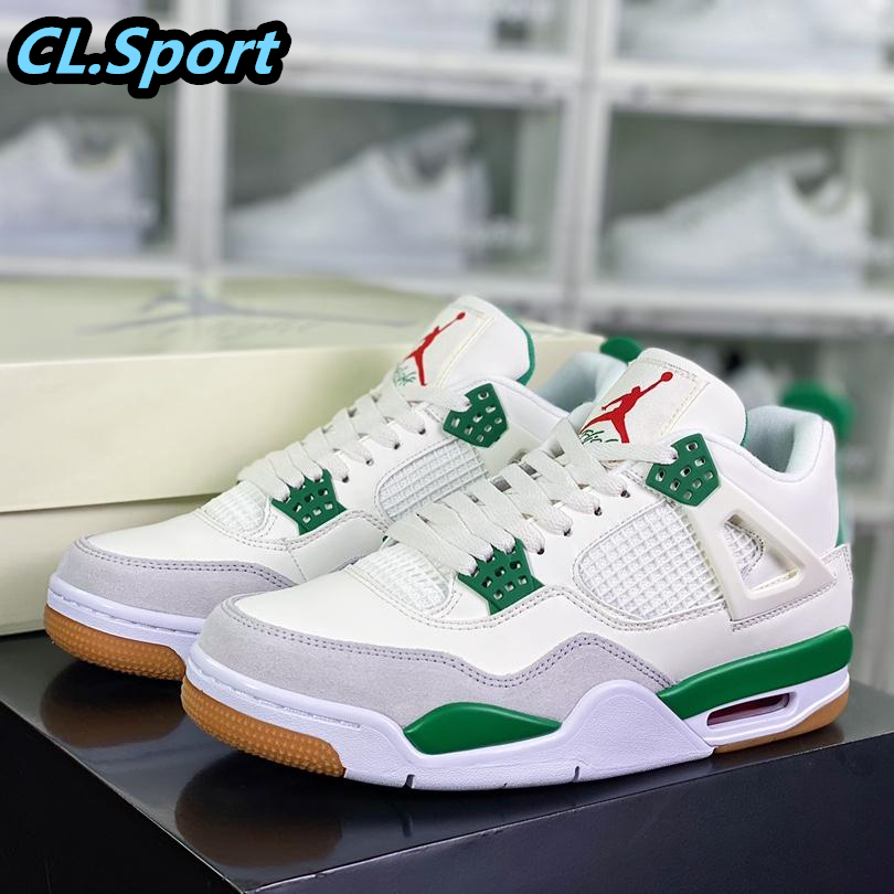 Nike SB x Air Jordan 4 Retro SP " Pine Green " Tênis De Basquetebol Casual Sapatilhas Esportivas Para Homens E Mulheres