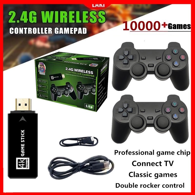 Videogame Stick 4k Classic Retro Vio Wireless Video Game U8 Console Equipado Com Novo Sistema Mais De 3500/10000 Jogos