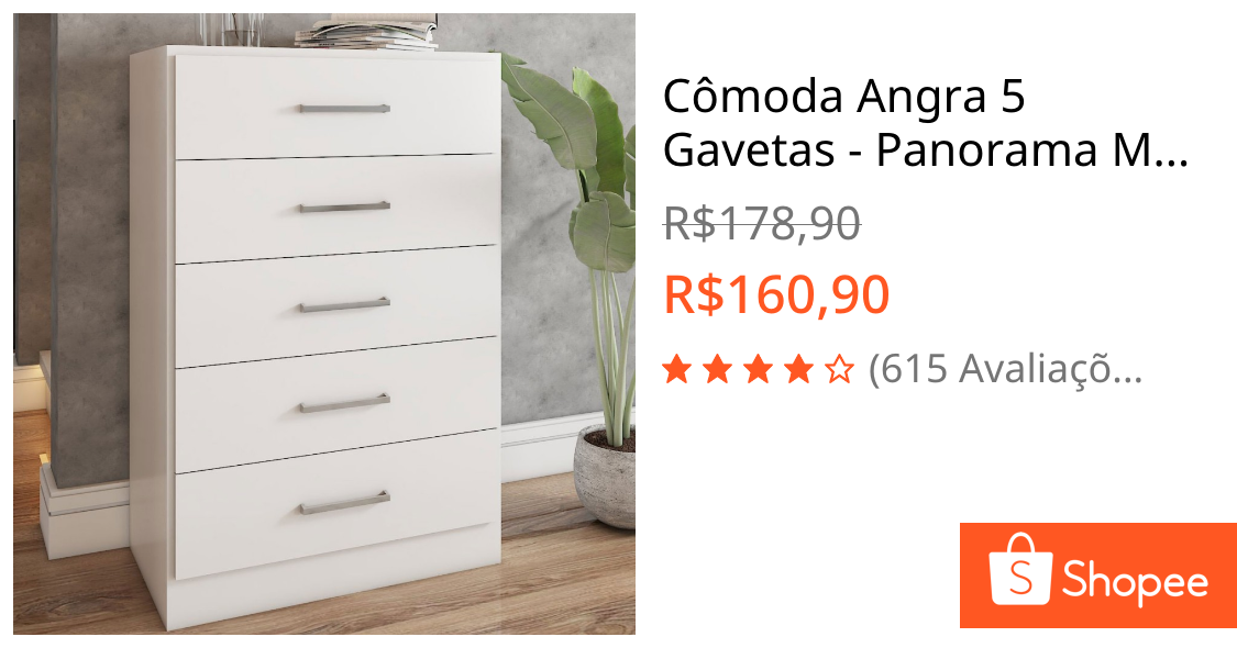 Foto de Cômoda Angra 5 Gavetas - Panorama Móveis