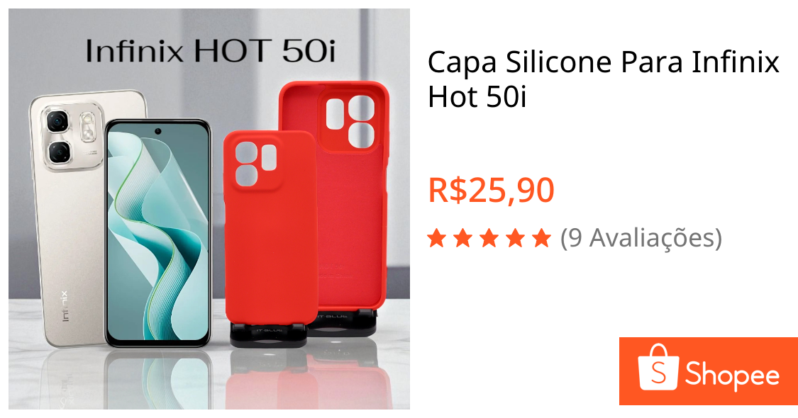 Capa Silicone Para Infinix Hot 50i