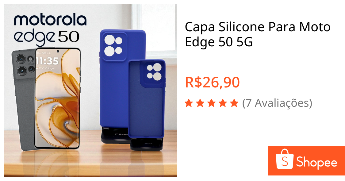 Capa Silicone Para Moto Edge 50 5G