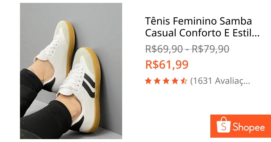 Foto de Tênis Feminino Samba Casual Conforto E Estilo Para o Dia A Dia Fique Sempre Na Moda