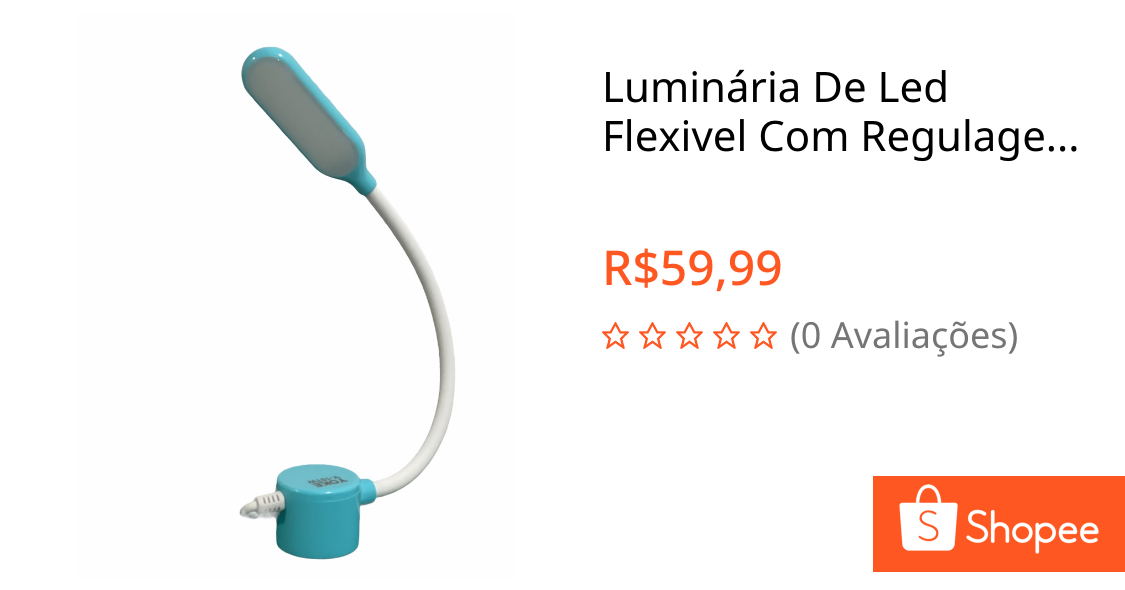 Luminária De Led Flexivel Com Regulagem Touch Para Costura 3 inténsidades | Shopee Brasil