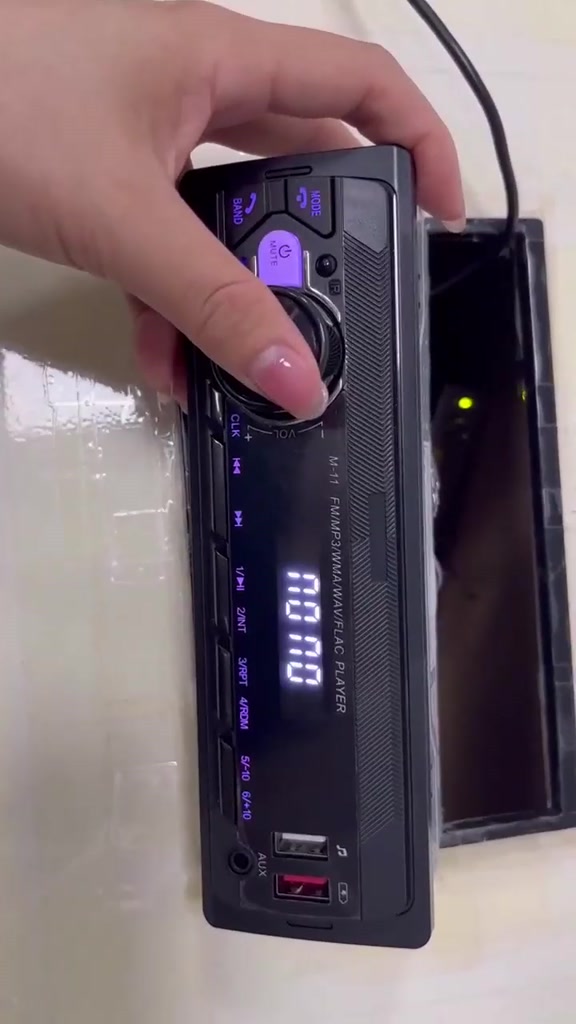 Rádio Automotivo Bluetooth, Estéreo Automotivo de 1 DIN, Rádio FM, Receptor de Áudio Automotivo com Chamadas em Mãos Liv