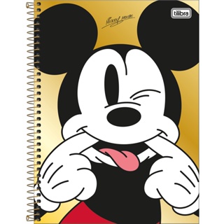 Caderno Universitário 1 Matéria Mickey 80 Folhas - Tilibra