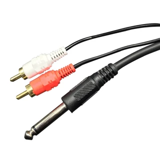 CABO P10 MONO PARA 2 PLUG RCA 1,8 METROS AUDIO