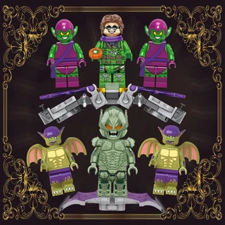 Goblin Verde Peter Parker Marvel Aniversário Brinquedos Educativos Para Crianças Blocos De Tijolos Minifigures Bricks Movie